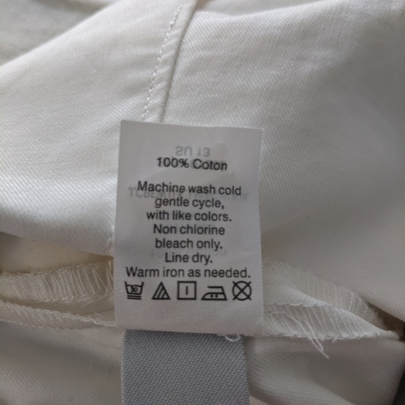 J Crew White & Black Cotton Back Zip Skirt Size 00 - Picture 7 of 7